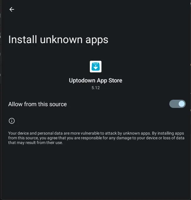 enable unknown sources android DK555 Game APK Download